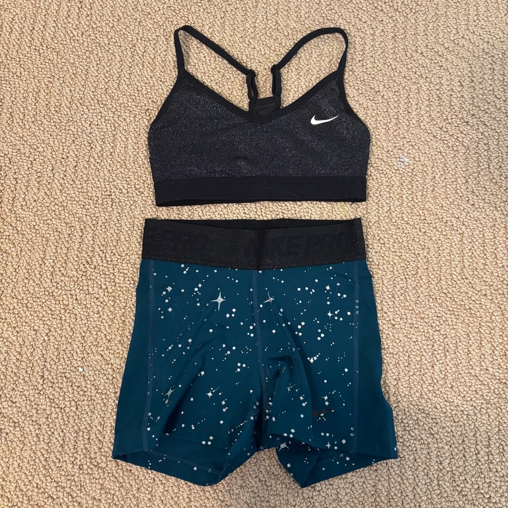 Nike Pro matching set - sparkling stars set (XS)
